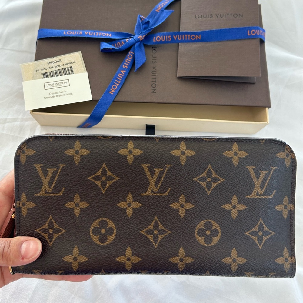 100% Authentic Louis Vuitton Insolite Wallet in Monogram